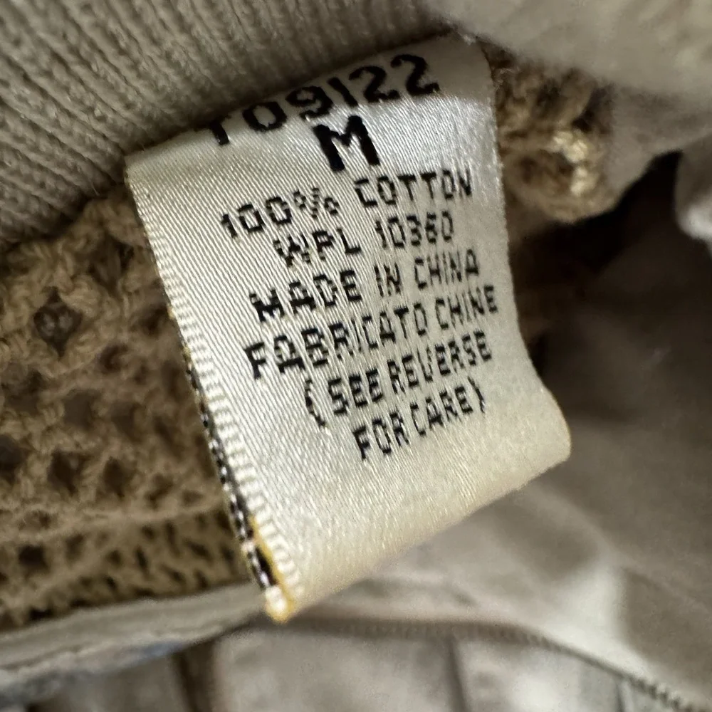 VTG Trail Designs Khaki Beige Safari Utility Photography Jacket Sz M Pockets